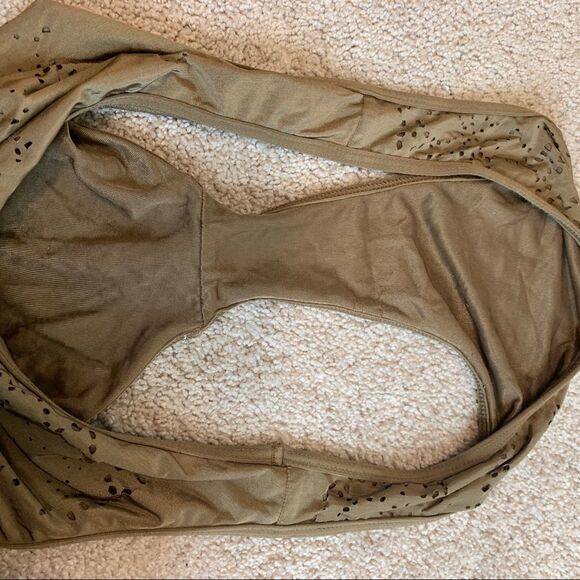 Kenneth Cole Brown laser cutout bikini size large - Picture 8 of 10